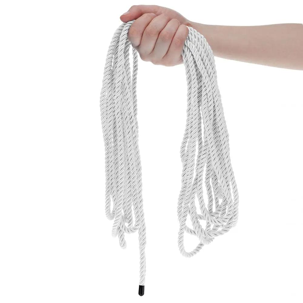 OUCH! Bondage Rope - 10 M - Silver - Silver Nylon Bondage Rope - 10 metre Length Shots Toys Discreet Intimate Essentials.