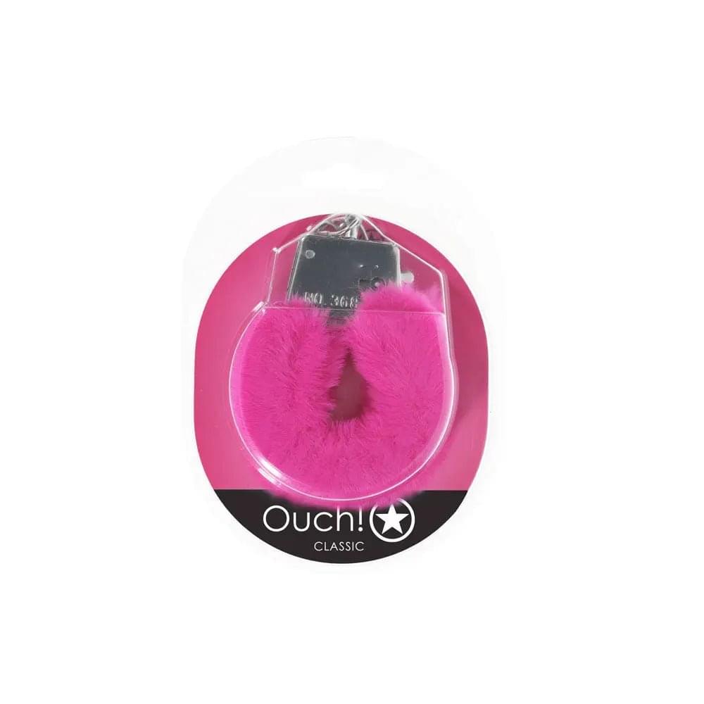 OUCH! Classic Fluffy Cuffs -  -  Fluffy Restraints Shots Toys Discreet Intimate Essentials.