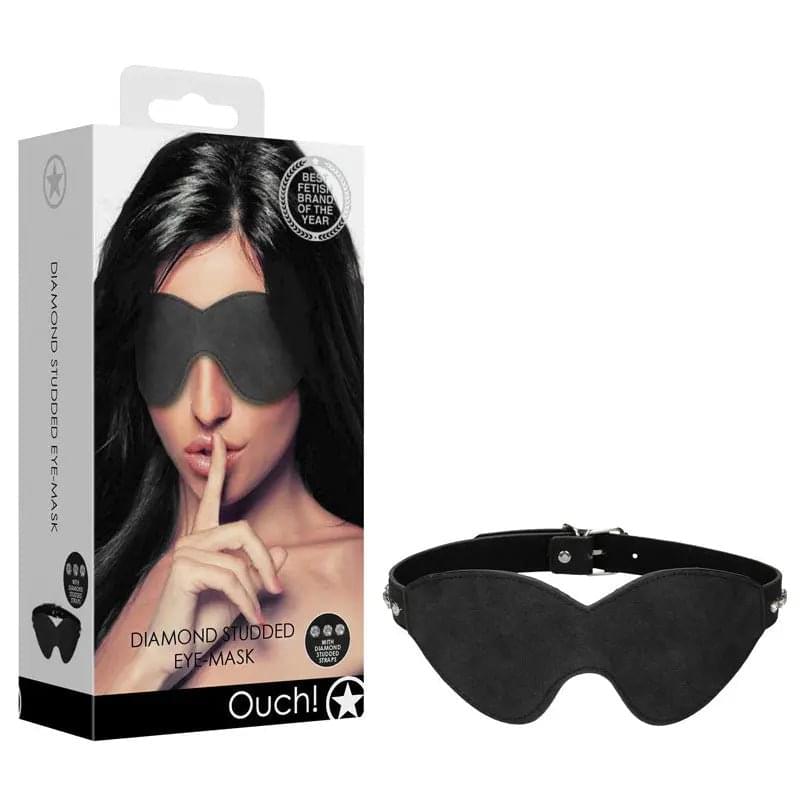 OUCH! Diamond Studded Eye-Mask -  Eye Mask Shots Toys Discreet Intimate Essentials.