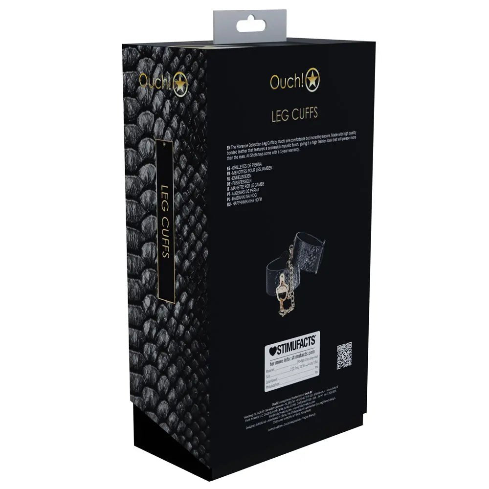 Shop affordable quality OUCH! Florence Collection - Leg Cuffs - Restraints - Discreet Intimate Essentials - BONDAGE-TOYS - Shots Toys