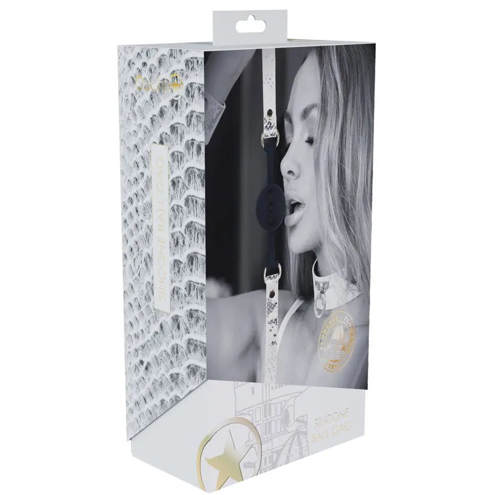 Shop affordable quality OUCH! Florence Collection - Silicone Ball Gag - Breathable Mouth Restraint - Discreet Intimate Essentials - BONDAGE-TOYS - Shots Toys