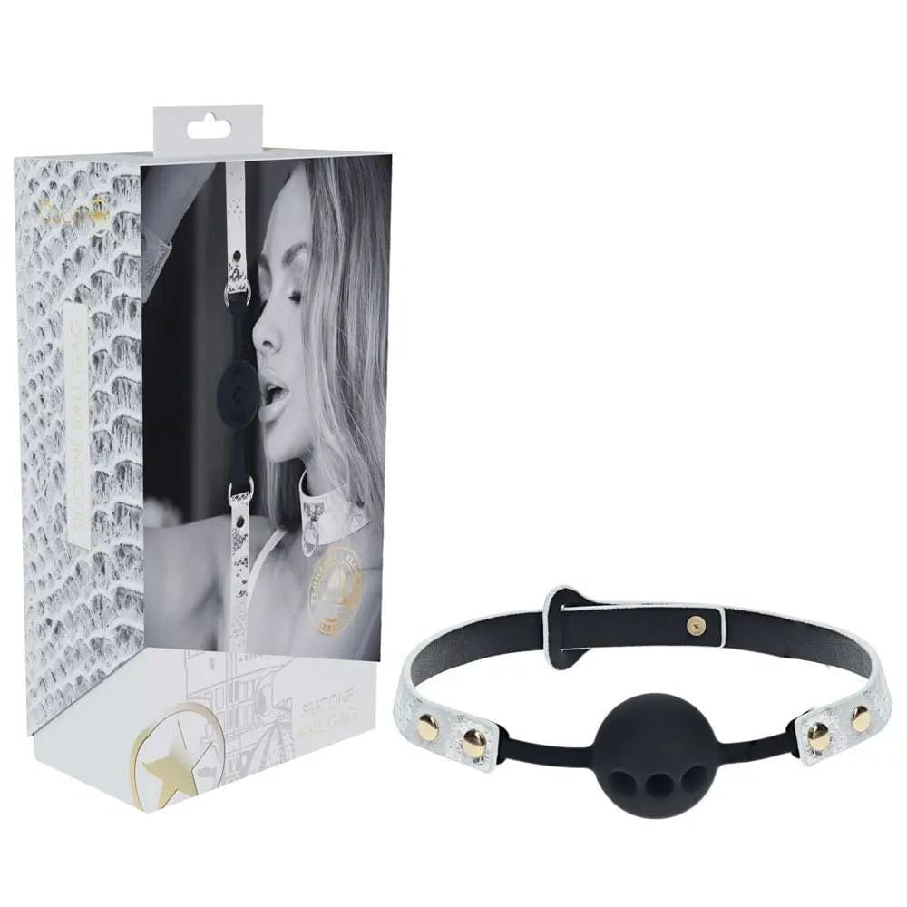OUCH! Florence Collection - Silicone Ball Gag -  Breathable Mouth Restraint Shots Toys Discreet Intimate Essentials.
