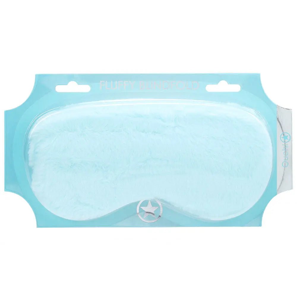 Shop affordable quality OUCH! Fluffy Mask - Powder Blue - Powder Blue Fluffy Eye Mask - Discreet Intimate Essentials - BONDAGE-TOYS - Shots Toys