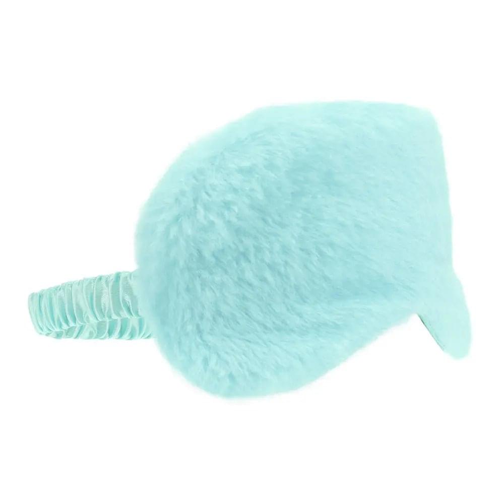 OUCH! Fluffy Mask - Powder Blue - Powder Blue Fluffy Eye Mask Shots Toys Discreet Intimate Essentials.