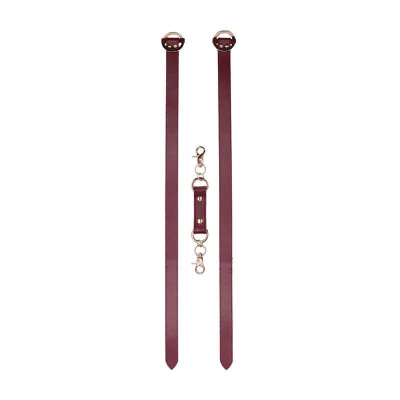 OUCH! Halo - Thigh Cuffs - Burgundy Leg Restraints Shots Toys Discreet Intimate Essentials.