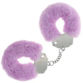 OUCH! Heavy-Duty Fluffy Cuffs - Lavender - Lavender Fluffy Restraints Shots Toys Discreet Intimate Essentials.