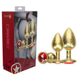 Shop affordable quality OUCH! Milan Collection - Metal Anal Plug Set - Gold - Gold Butt Plugs with Gem Bases - Set of 3 Sizes - Discreet Intimate Essentials - ANAL TOYS - Shots Toys
