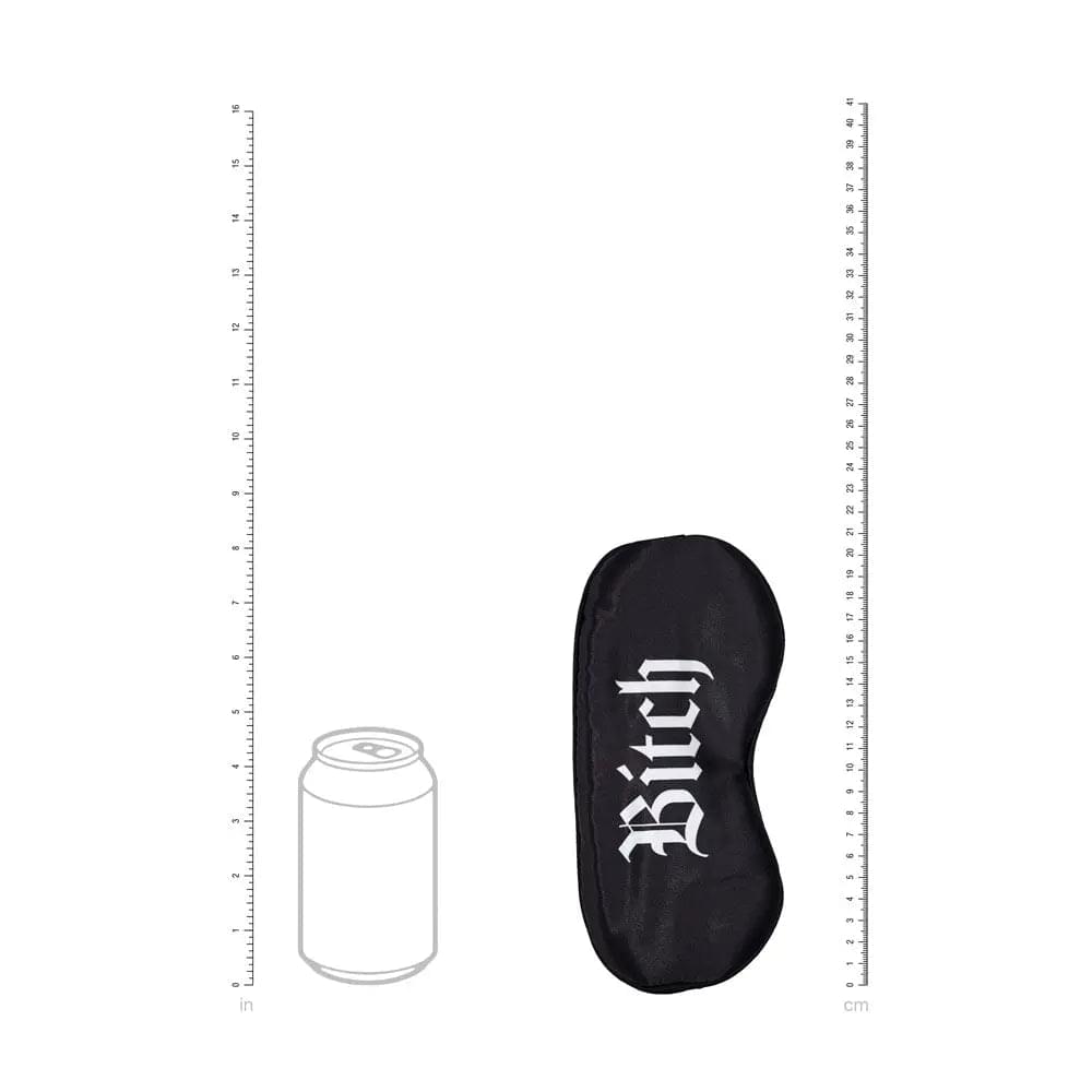 OUCH! Satin Mask - Bitch -  Printed Eye Mask Shots Toys Discreet Intimate Essentials.