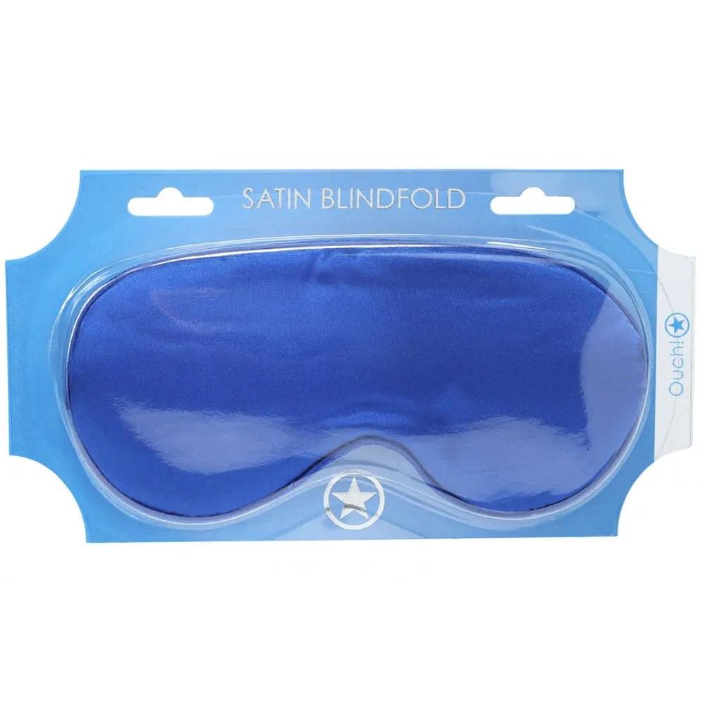 OUCH! Satin Mask - Royal  - Royal  Eye Mask Shots Toys Discreet Intimate Essentials.