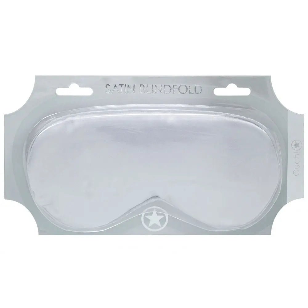 Shop affordable quality OUCH! Satin Mask - Silver - Silver Eye Mask - Discreet Intimate Essentials - BONDAGE-TOYS - Shots Toys