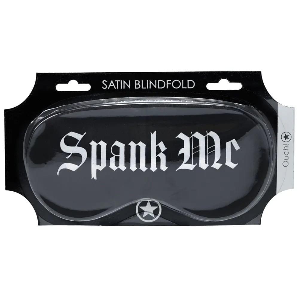 OUCH! Satin Mask - Spank Me -  Printed Eye Mask Shots Toys Discreet Intimate Essentials.