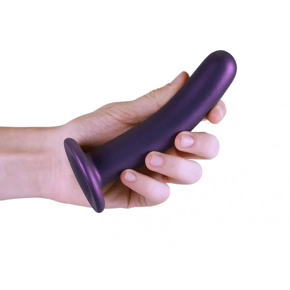 OUCH! Smooth Silicone G-Spot Dildo - 6'' / 14.5 cm - Metallic  14.5 cm Dildo Shots Toys Discreet Intimate Essentials.
