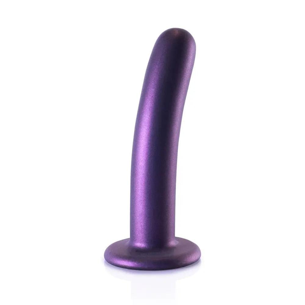 OUCH! Smooth Silicone G-Spot Dildo - 6'' / 14.5 cm - Metallic  14.5 cm Dildo Shots Toys Discreet Intimate Essentials.