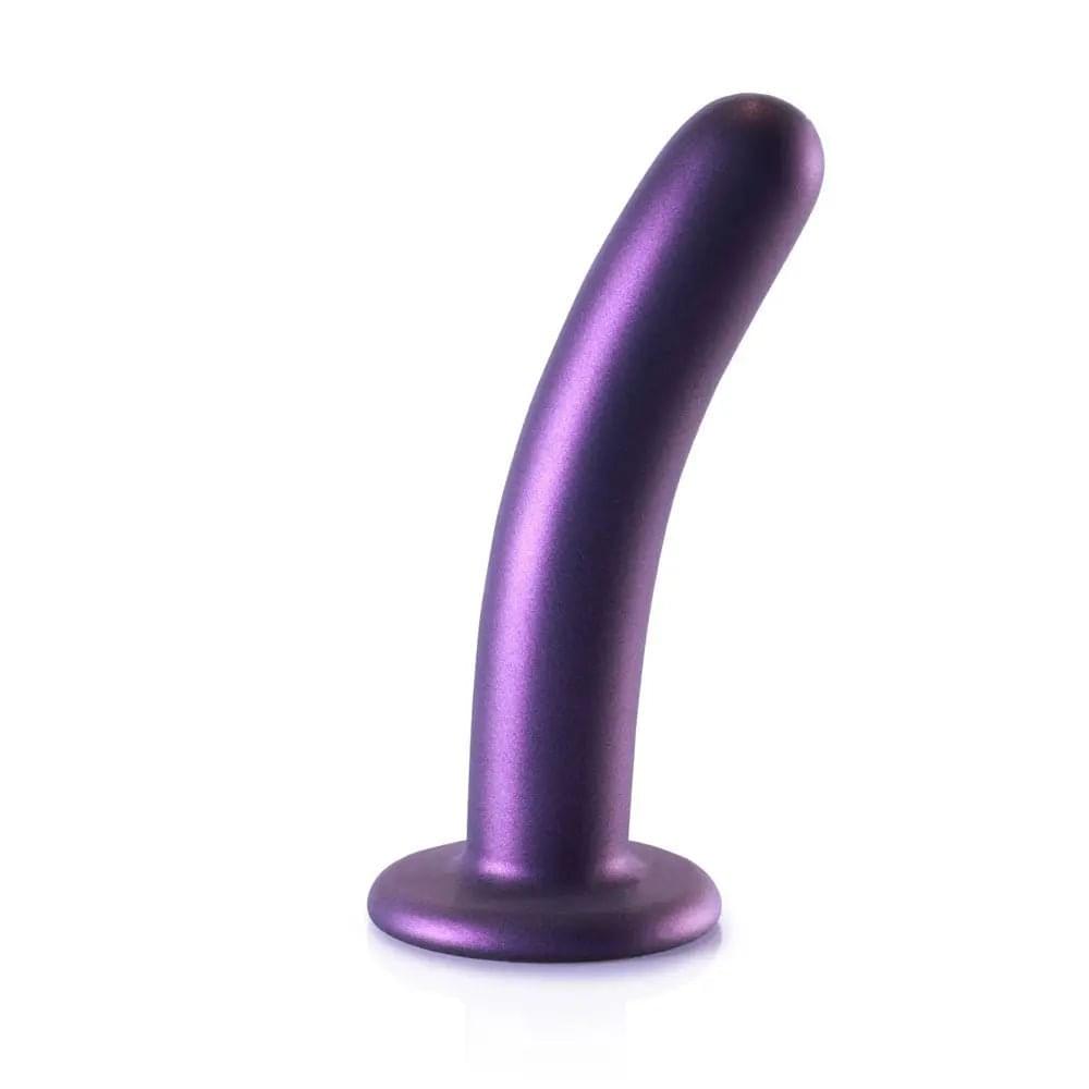 OUCH! Smooth Silicone G-Spot Dildo - 6'' / 14.5 cm - Metallic  14.5 cm Dildo Shots Toys Discreet Intimate Essentials.