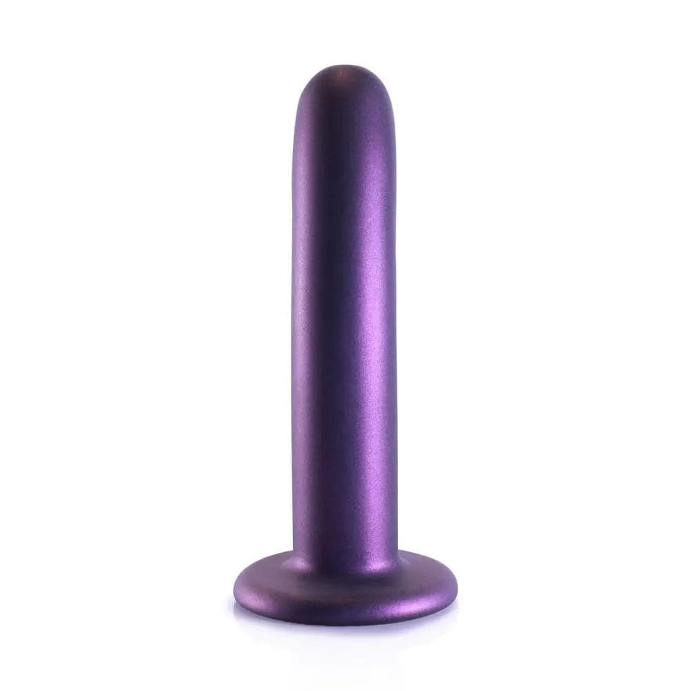 OUCH! Smooth Silicone G-Spot Dildo - 6'' / 14.5 cm - Metallic  14.5 cm Dildo Shots Toys Discreet Intimate Essentials.