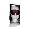OUCH!  & White Bonded Leather Eye-Mask ''Ouch'' -  Eye Restraint Shots Toys Discreet Intimate Essentials.