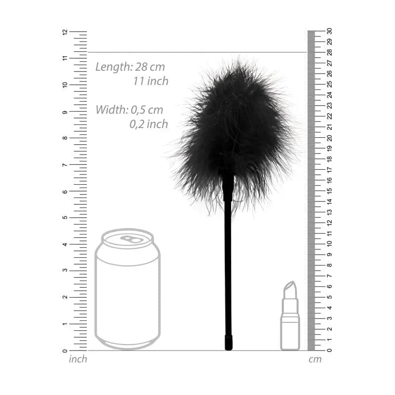 OUCH!  & White Feather Tickler -  Feather Crop Shots Toys Discreet Intimate Essentials.