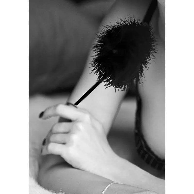 OUCH!  & White Feather Tickler -  Feather Crop Shots Toys Discreet Intimate Essentials.