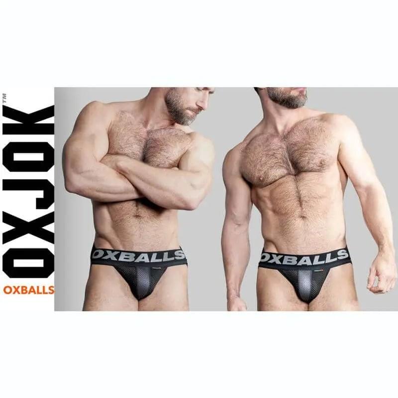 Oxballs Airmesh Swagger Jockstrap Tar Black OxBalls Discreet Intimate Essentials.