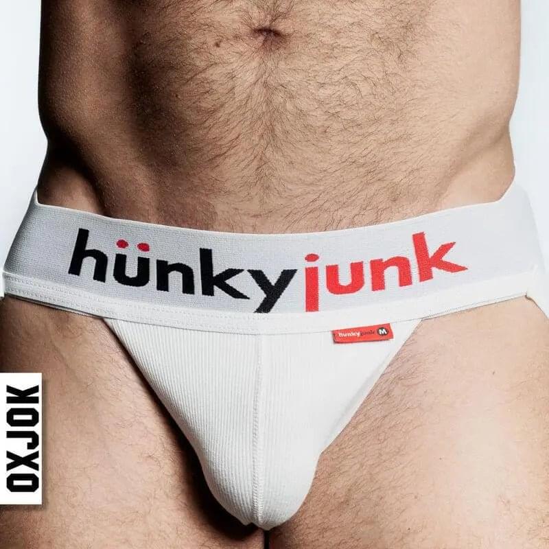 Oxballs Hunker Slider Strap Jock White Snow OxBalls Discreet Intimate Essentials.