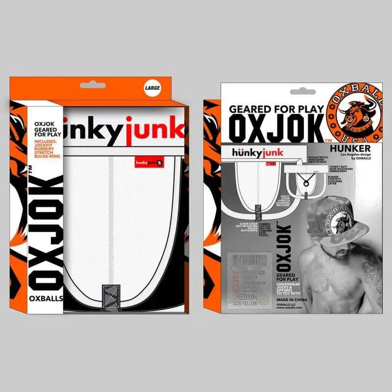 Oxballs Hunker Slider Strap Jock White Snow OxBalls Discreet Intimate Essentials.