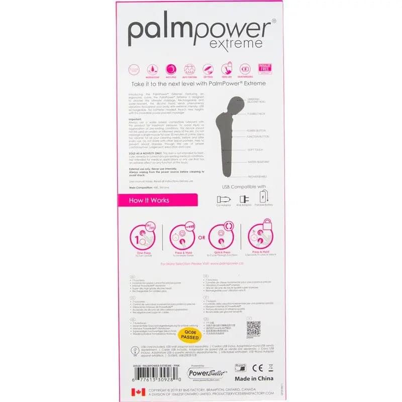 PalmPower Extreme Pink PalmPower Discreet Intimate Essentials.