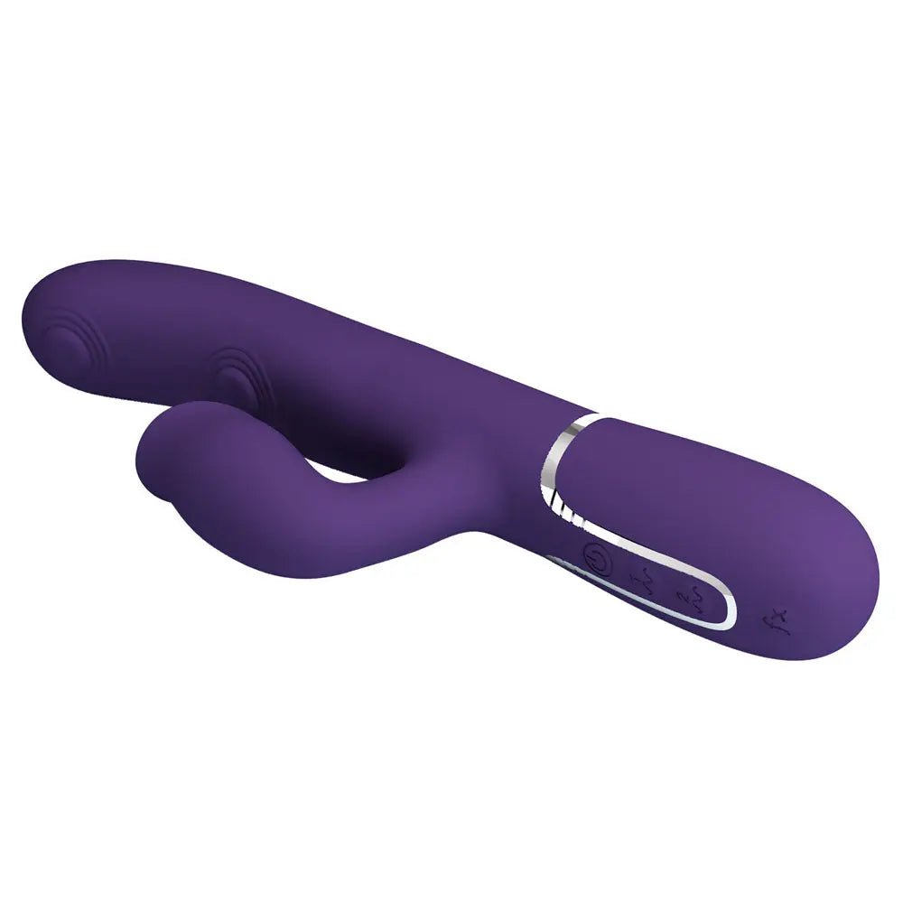 Shop affordable quality Party Up ALAN Dual Motor Vibrator - 22.8 cm USB Rechargeable Vibrator with Licking Clit Stimulator and Thumping Shaft - Discreet Intimate Essentials - VIBRATORS - Party Up