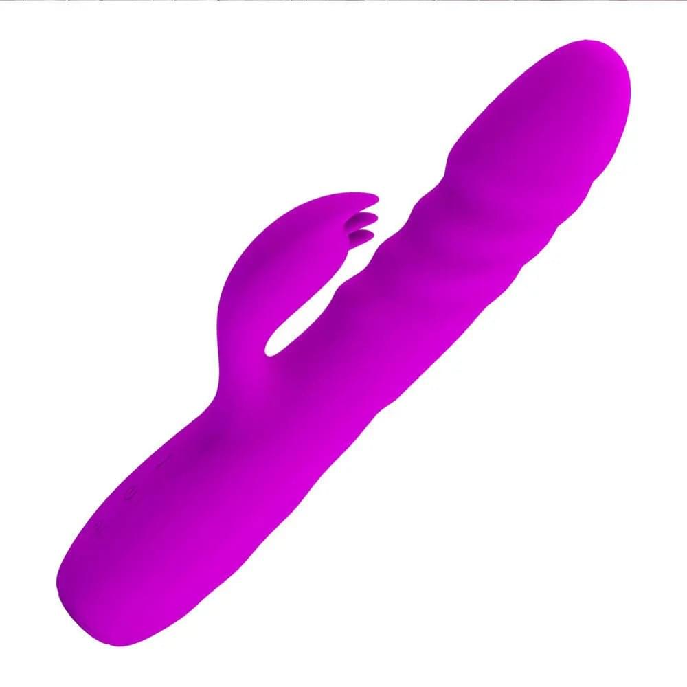 Party Up BOB Thrusting Vibe -  -  25 cm USB Rechargeable Thrusting Rabbit Vibrator Party Up Discreet Intimate Essentials.