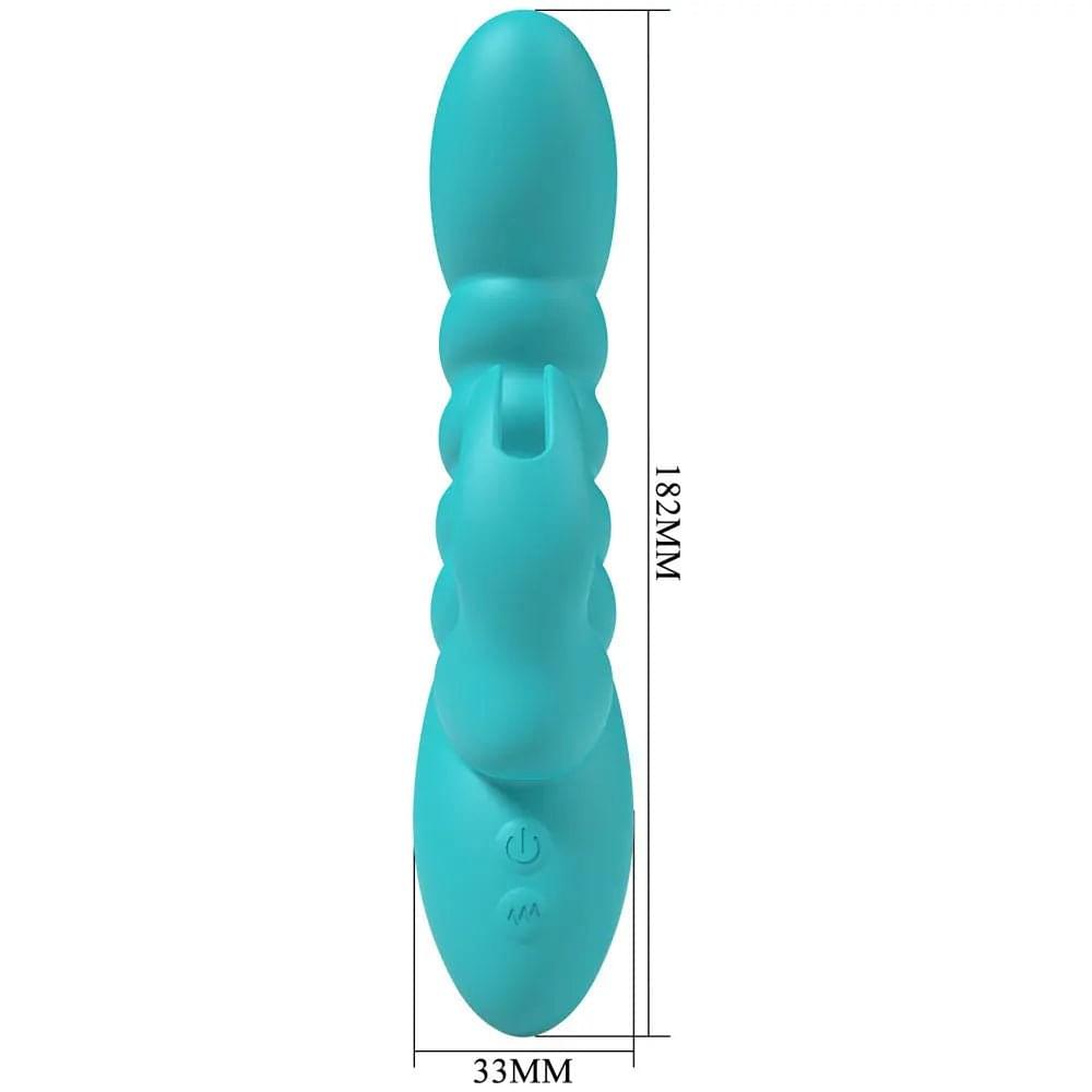 Party Up BRYNLYN - Teal - Teal 18.2 cm USB Rechargeable Rabbit Vibrator Party Up Discreet Intimate Essentials.