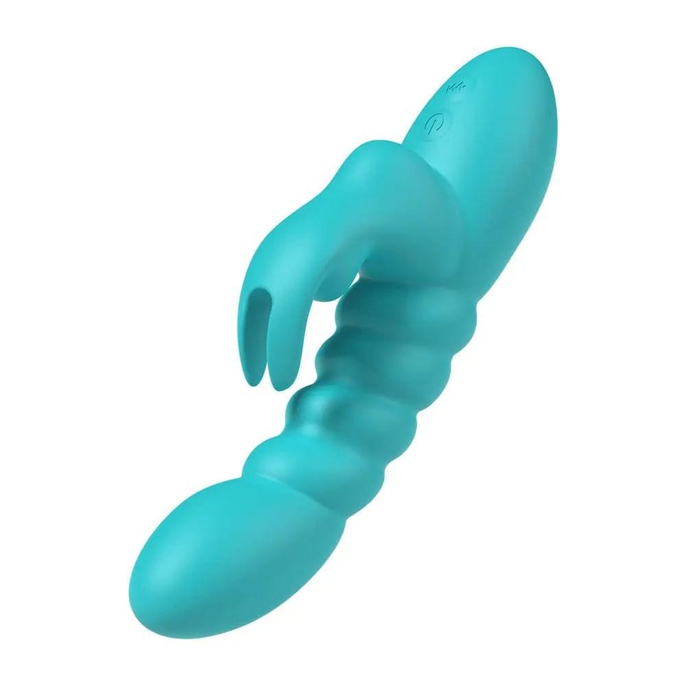 Party Up BRYNLYN - Teal - Teal 18.2 cm USB Rechargeable Rabbit Vibrator Party Up Discreet Intimate Essentials.