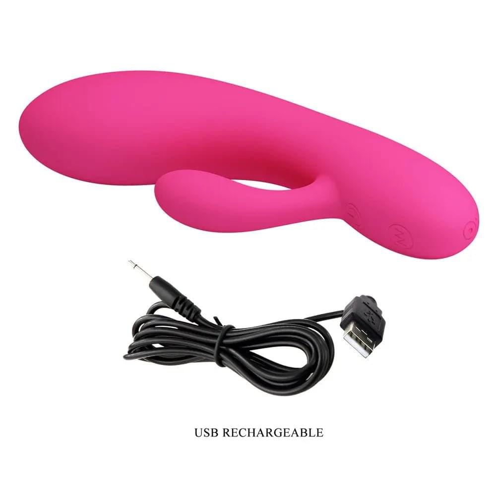 Party Up CLARE Flexible Vibe -  -  16.9 cm USB Rechargeable Rabbit Vibrator Party Up Discreet Intimate Essentials.