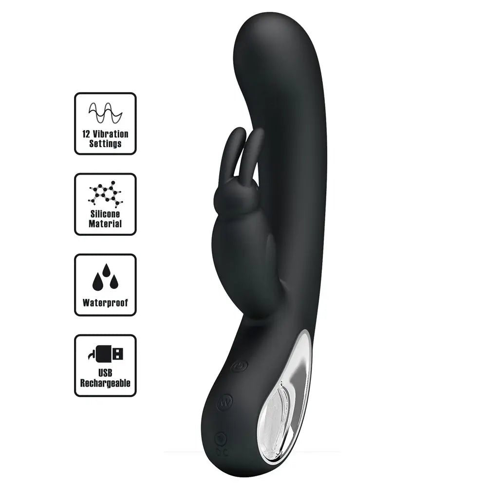 Shop affordable quality Party Up COLIN Rabbit Vibe - 21 cm USB Rechargeable Rabbit Vibrator - Discreet Intimate Essentials - VIBRATORS - Party Up