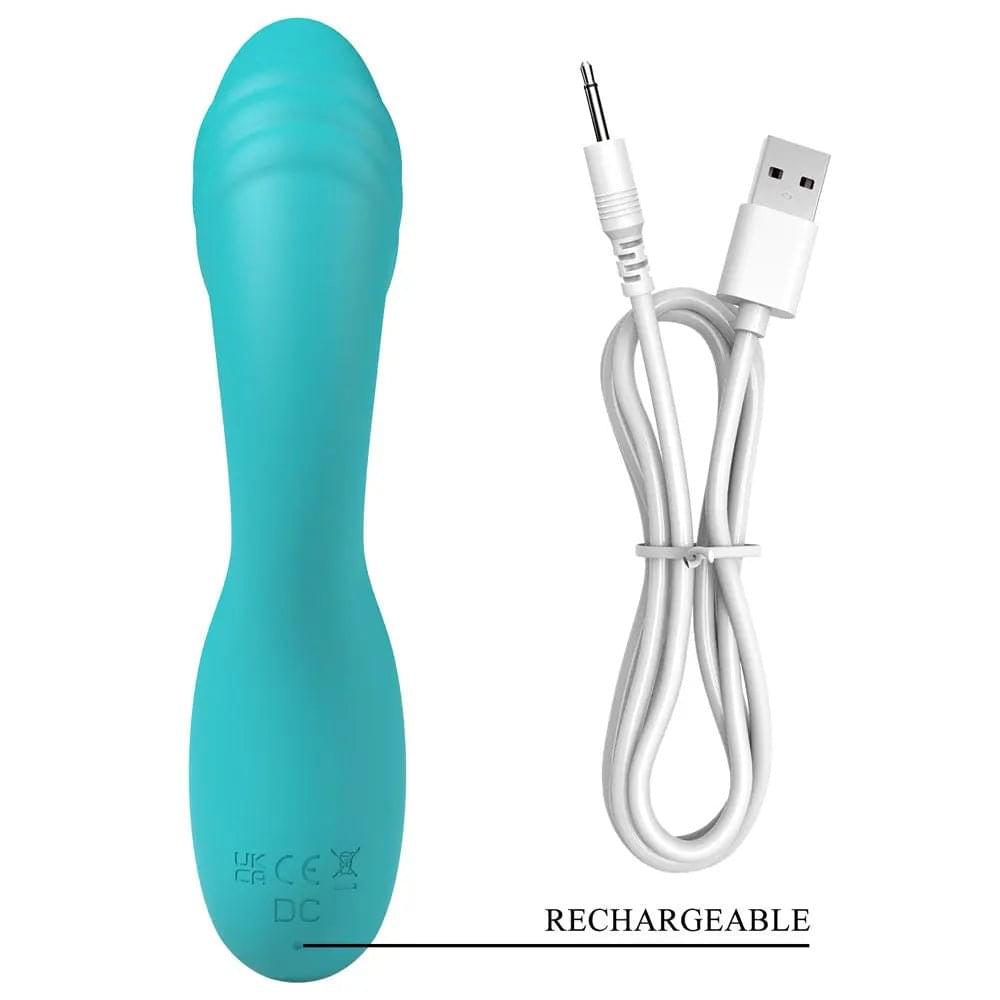 Party Up DALIDA - Teal - Teal 16.2 cm USB Rechargeable Rabbit Vibrator Party Up Discreet Intimate Essentials.