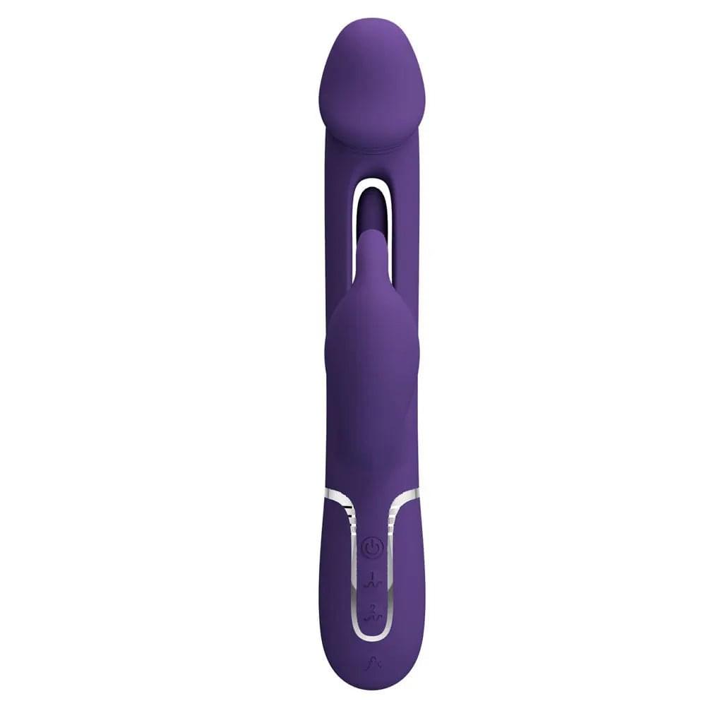 Party Up DAVID Swinging Vibe -  -  23.2 cm USB Rechargeable Rabbit Vibrator with Flicking Arm Party Up Discreet Intimate Essentials.