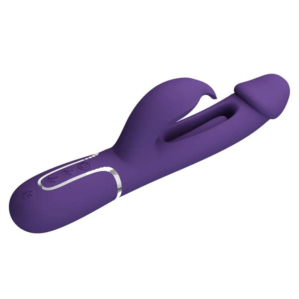 Party Up DAVID Swinging Vibe -  -  23.2 cm USB Rechargeable Rabbit Vibrator with Flicking Arm Party Up Discreet Intimate Essentials.