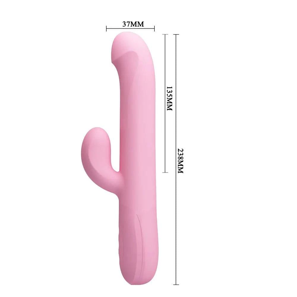 Party Up DEAN Wavy Rotation Vibe -  -  23.8 cm USB Rechargeable Rotating Rabbit Vibrator Party Up Discreet Intimate Essentials.