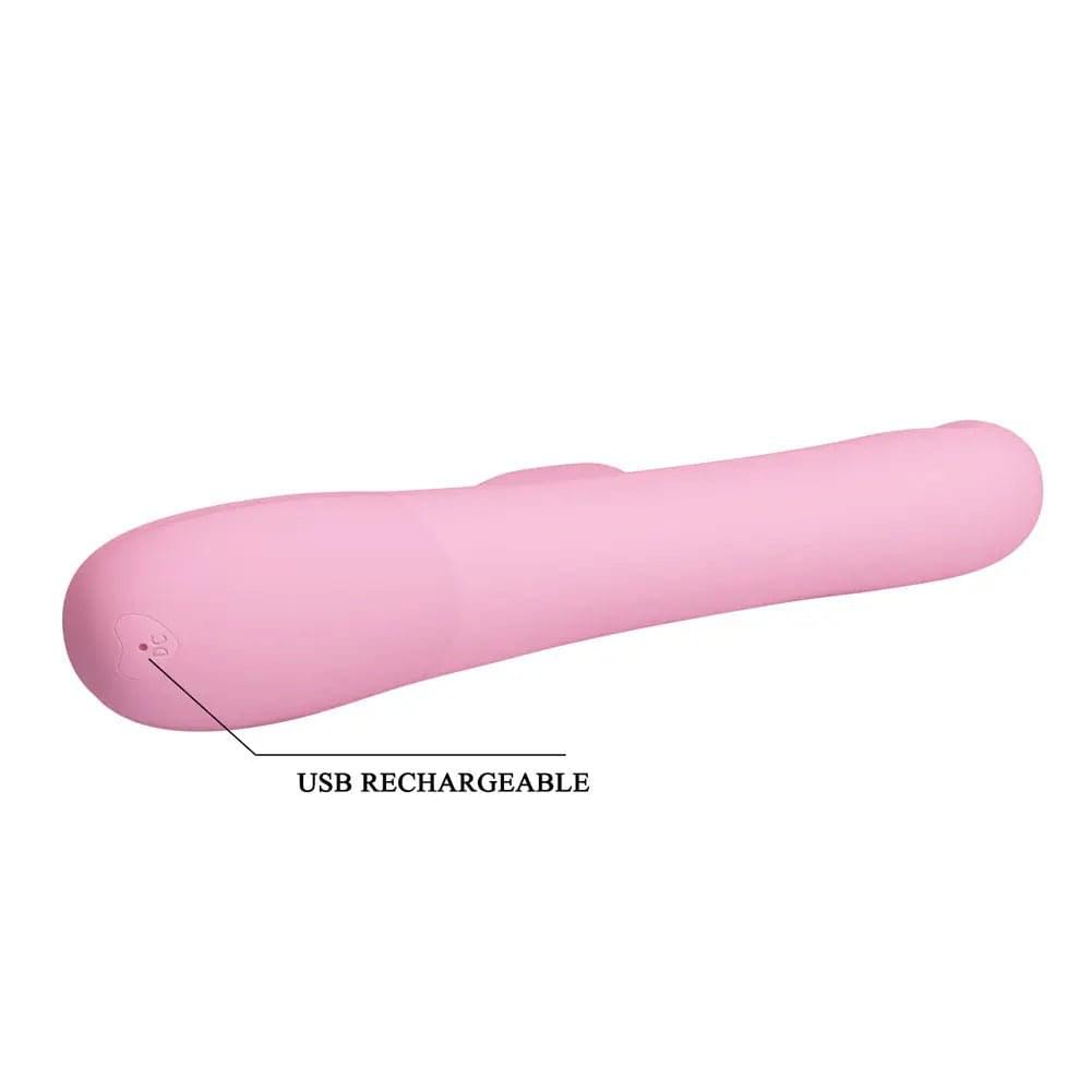 Party Up DEAN Wavy Rotation Vibe -  -  23.8 cm USB Rechargeable Rotating Rabbit Vibrator Party Up Discreet Intimate Essentials.