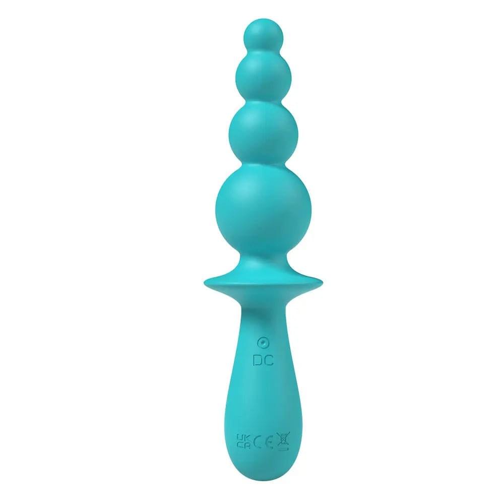 Party Up EVAJANE - Teal - Teal 17.1 cm USB Rechargeable Beaded Vibrator Party Up Discreet Intimate Essentials.