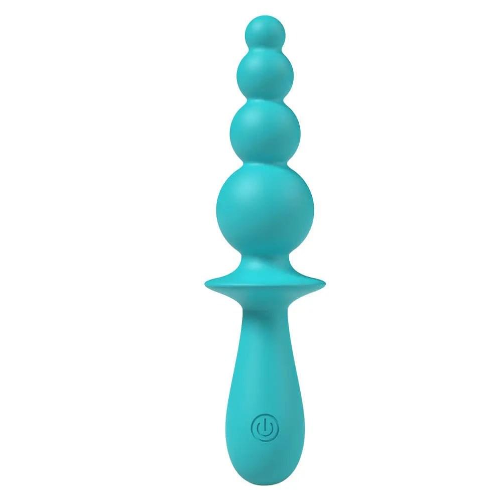 Party Up EVAJANE - Teal - Teal 17.1 cm USB Rechargeable Beaded Vibrator Party Up Discreet Intimate Essentials.