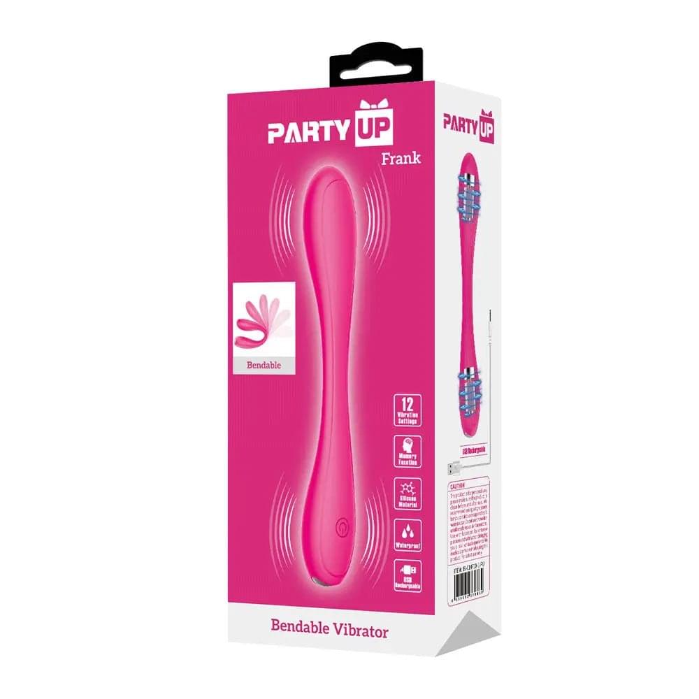Party Up FRANK Bendable Vibe -  -  17.1 cm Bendable Vibrator Party Up Discreet Intimate Essentials.