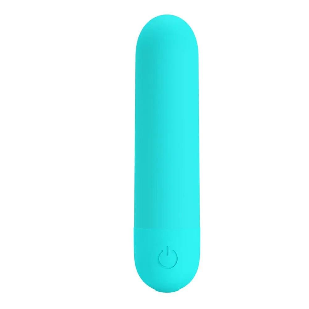 Party Up HARRY Mini Bullet - Teal - Teal 8 cm USB Rechargeable Bullet Party Up Discreet Intimate Essentials.