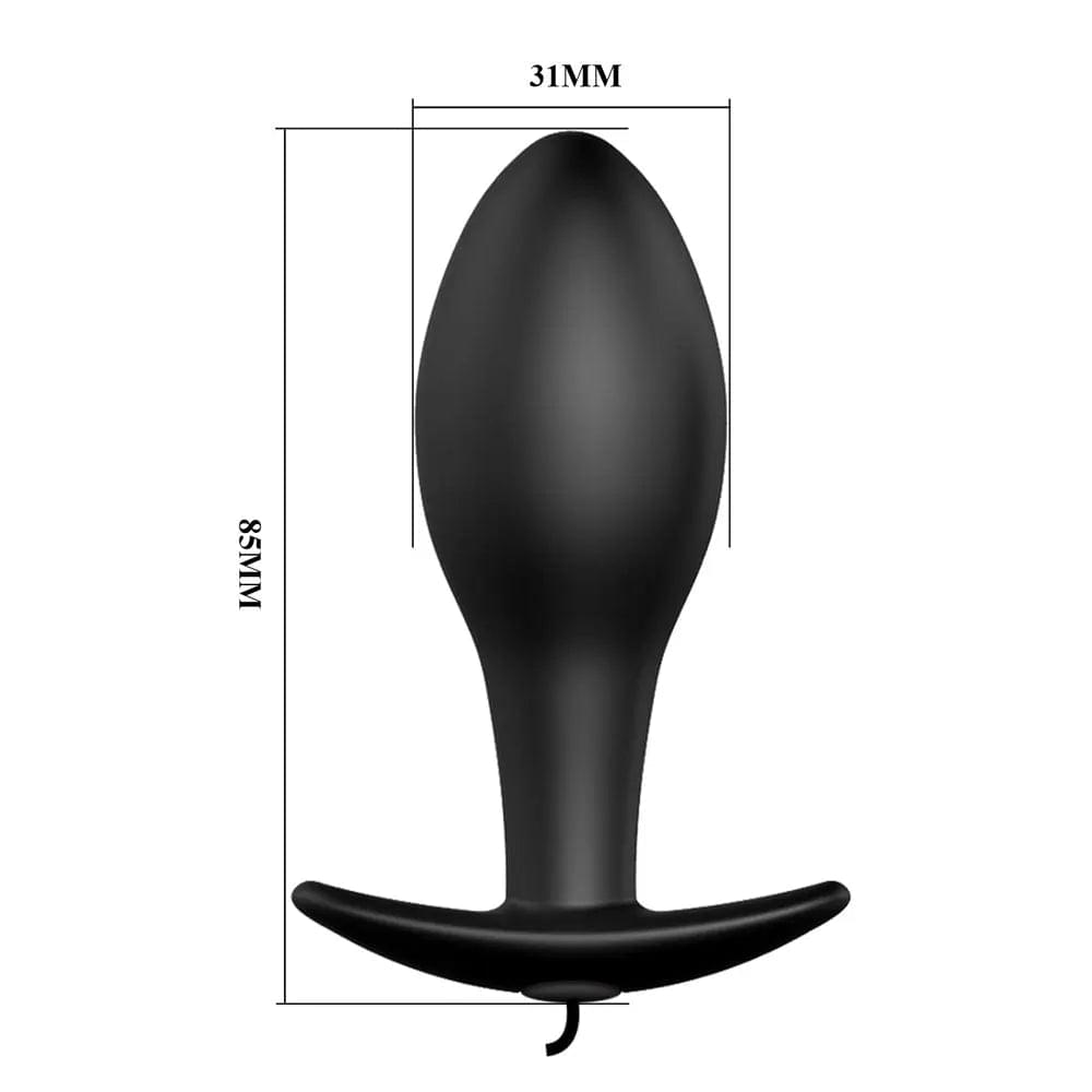 Party Up JASON Vibrating Anal Plug -  8.5 cm Vibrating Butt Plug with Remote Party Up Discreet Intimate Essentials.