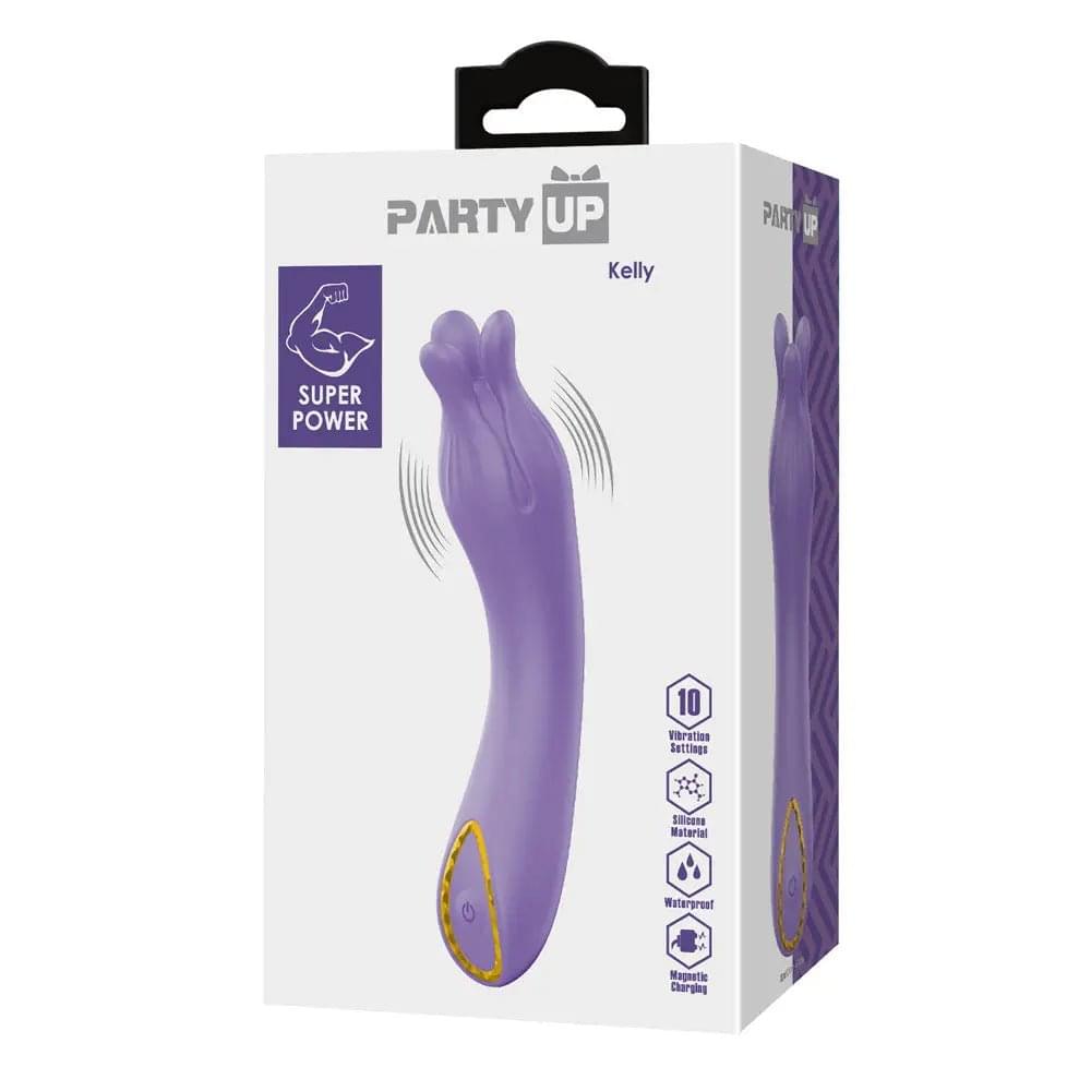 Party Up KELLY -  -  13.7 cm USB Rechargeable Vibrator Party Up Discreet Intimate Essentials.