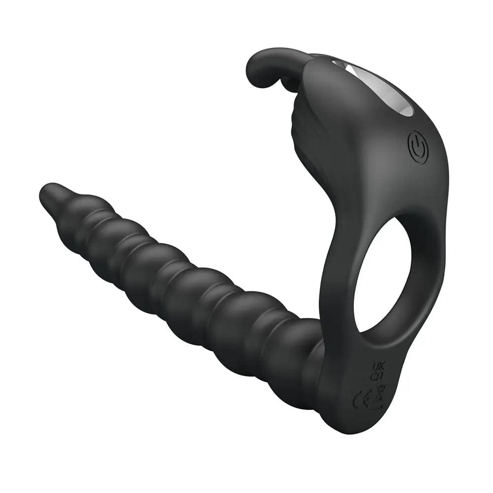 Party Up MARCUS Ring & Anal Plug -  USB Rechargeable Vibrating Cock Ring with Double Penetrator Party Up Discreet Intimate Essentials.