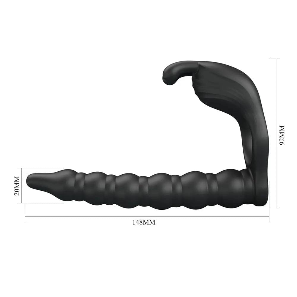 Party Up MARCUS Ring & Anal Plug -  USB Rechargeable Vibrating Cock Ring with Double Penetrator Party Up Discreet Intimate Essentials.