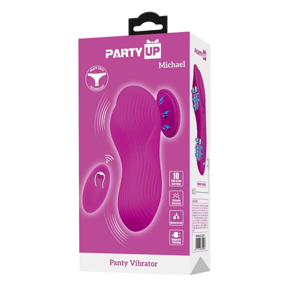 Shop affordable quality Party Up MICHAEL Panty Vibe - USB Rechargeable Panty Vibrator with Wireless Remote Control - Discreet Intimate Essentials - STIMULATORS - Party Up