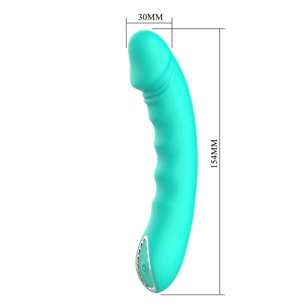 Party Up NIKI - Teal - Teal 15.4 cm USB Rechargeable Vibrator Party Up Discreet Intimate Essentials.