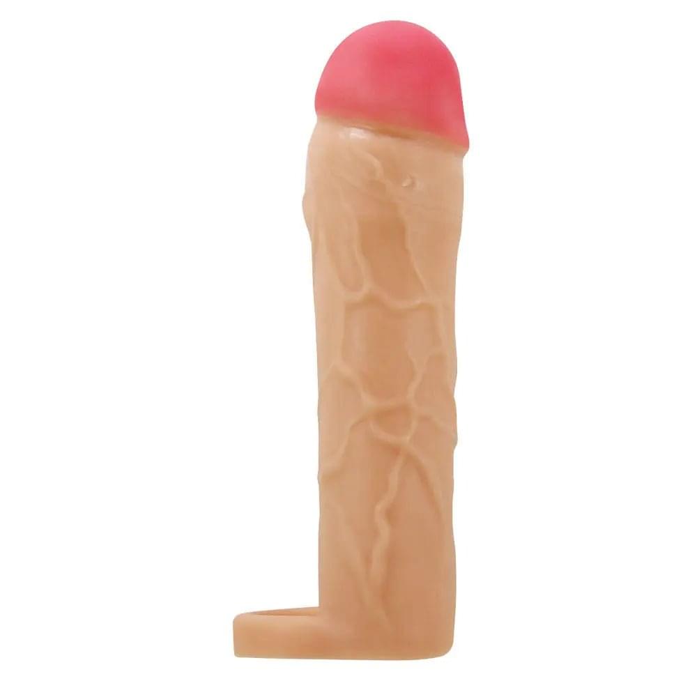 Party Up PATRICK 2 Inch Extender Sleeve -  2 Inch Penis Extender Sleeve with Ball Strap Party Up Discreet Intimate Essentials.