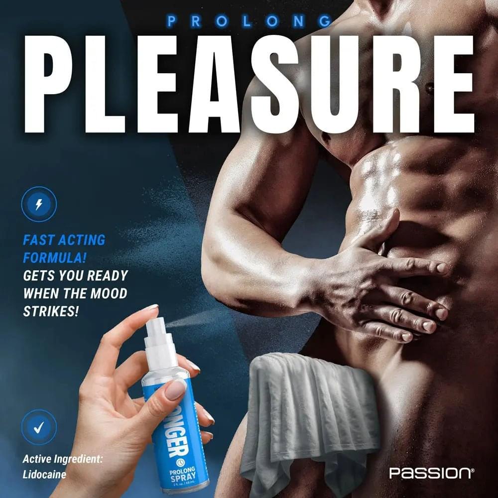 Passion Last Longer - Prolong Spray for Men - 59 ml XR Brands Discreet Intimate Essentials.