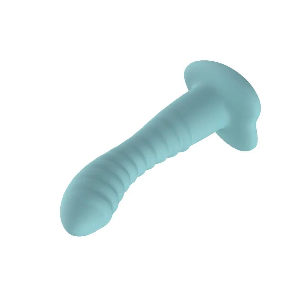 Passion Play Liquid Silicone Ridged Dildo -  -  18 cm Dildo Passion Play Discreet Intimate Essentials.